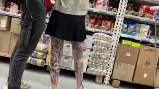 Upskirt young girl tatoo 3