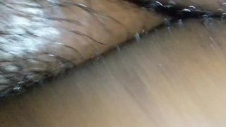 Oh my Goodness, wet african hairy vagina got crampie from bb, i released it inside her. Sweetest bae