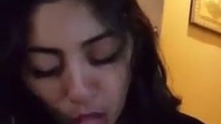 Cute Indian Girlfriend giving Blowjob