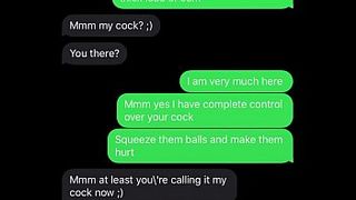 Sexting Emasculating My Sissy Bitch Humiliation