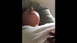 Giving Teen Head while on Phone with Mom