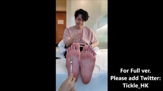 Hong Kong Boy Michael Enjoys Foot Tickling (Full Ver Add Twitter:Tickle_HK)