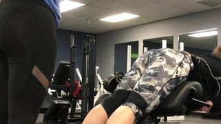 blonde thick ass college pawg with mature mom at gym