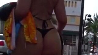 booty walk bikini milf