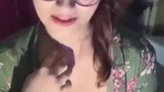 Gunjan Aras hot boobs show during live