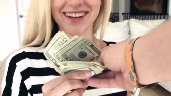 Hot Petite Blonde Teen Paid Cash By Stranger To Fuck Him POV
