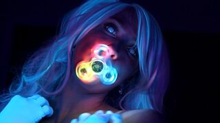 SecretCrush4K - Glowing Neon Babe Teases your Cock with her Perfect Body