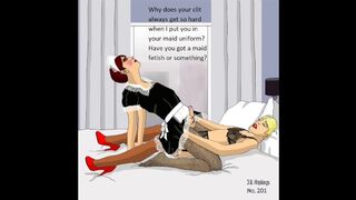 The Abuse of Sissy Stephanie at the Hands of her many Mistresses [cartoon Images with Audio]