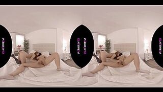 PORNBCN 4K VR | Lesbians having virtual reality sex, latina with big ass, schoolgirls cosplay, big boobs, babe, teen, young, college, ... scissoring strap on HD Canela Skin - Julia de Lucia - Valentina Bianco Katrina Moreno Ginebra Bellucci