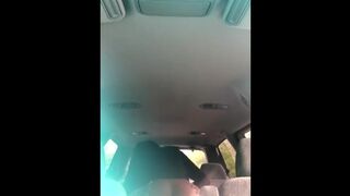 Tinder Hoe Rides my BBC in Minivan out in Public in Broad Daylight