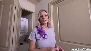 Busty milf Kenzie Taylor using the sex toy on herself