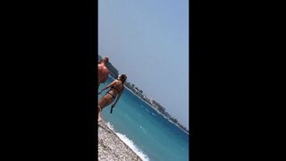 Random bikini ladies in Greece
