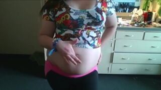 Chubby Slut Belly Play, Small Vore
