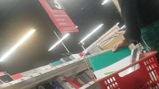 Sexy fresh teenage slut shopping at Office Depot part two