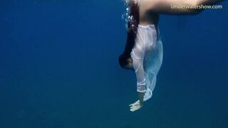 Tenerife babe swim naked underwater