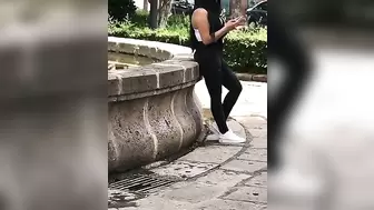 MONEY for SEX,Mexican Teenie on Streets is Waiting for her Bf and I Pay Her! BOOTY IN PUBLIC.VOL2