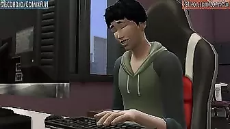 Chinese Son Rides Sleeping Chinese Mom After He Masturbated Watching Porn Videos In Front Of The Computer - Family Sex Taboo - Adult Sex Tape - Forbidden Sex | Oriental Mom And Son Story