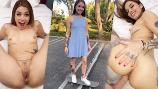 Tattooed Skater Lady Vanessa Vega Squirting And Fucking SELF PERSPECTIVE