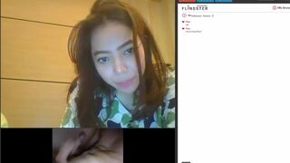 Dirtyroulette - Charming Lady with Humongous Breasts from Indonesia with Cuck Wanna see me Sperm