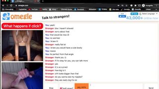 Cute Omegle Babe gives me a Helping Hand