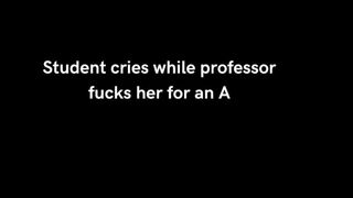 Asmr - Student Cries while Drilled by Professor for an a