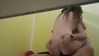 Spying on horny teens fucking in the changing room